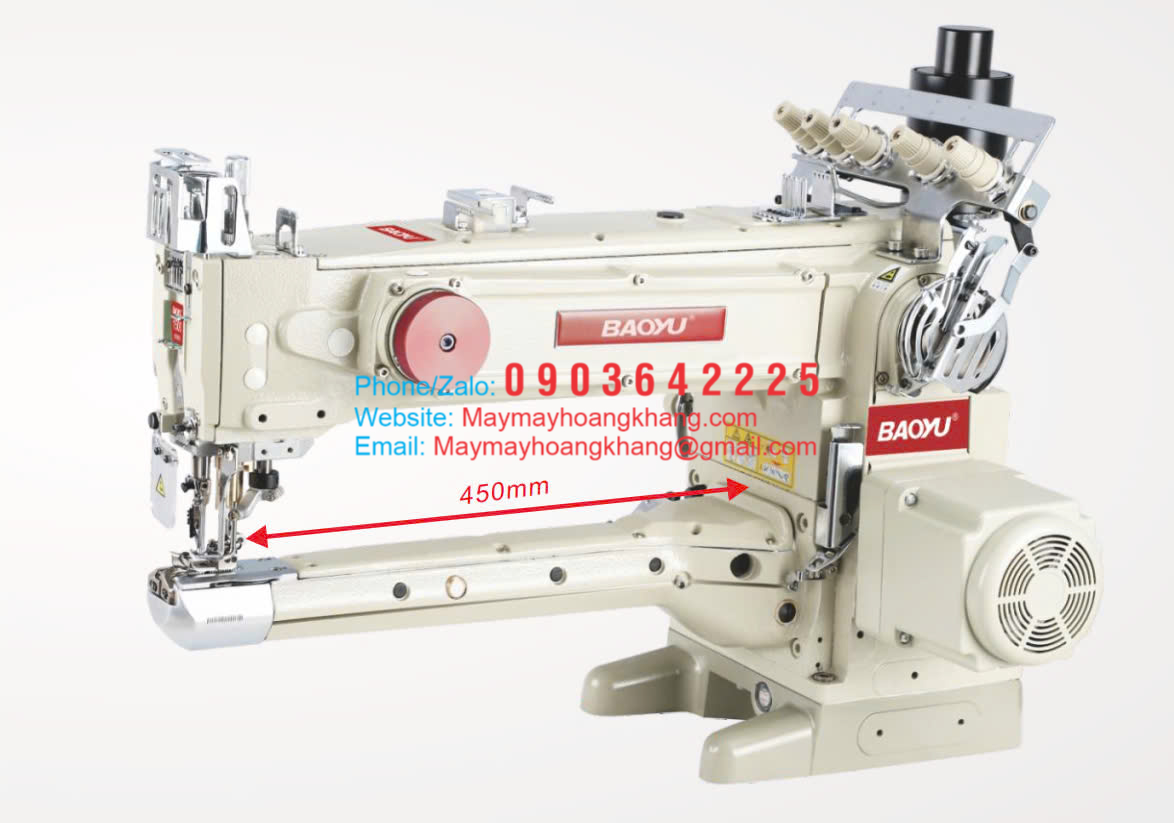 BAOYU BML-1500XL-CB356-EWT(EST.AST.AWT)-DS/W Máy viền đầu heo điện tử Baoyu dài 45cm