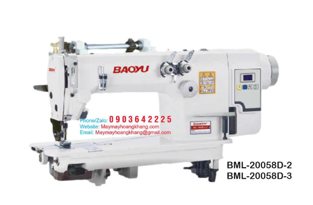 BAOYU BML-20058D-2 Máy may 2/3 kim móc xích liền trục Baoyu