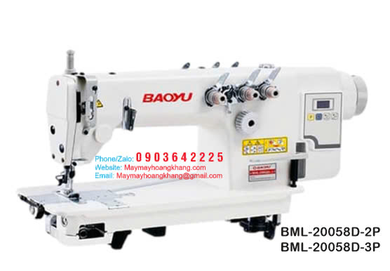 BAOYU BML-20058D-2 Máy may 2/3 kim móc xích liền trục Baoyu