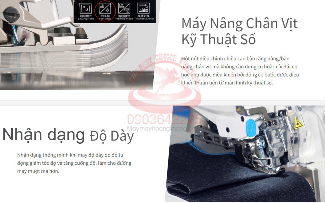 JACK C6-4/M03/333/KS Máy vắt sổ 4 chỉ điện tử full option, điều khiển bằng giọng nói tiếng Việt