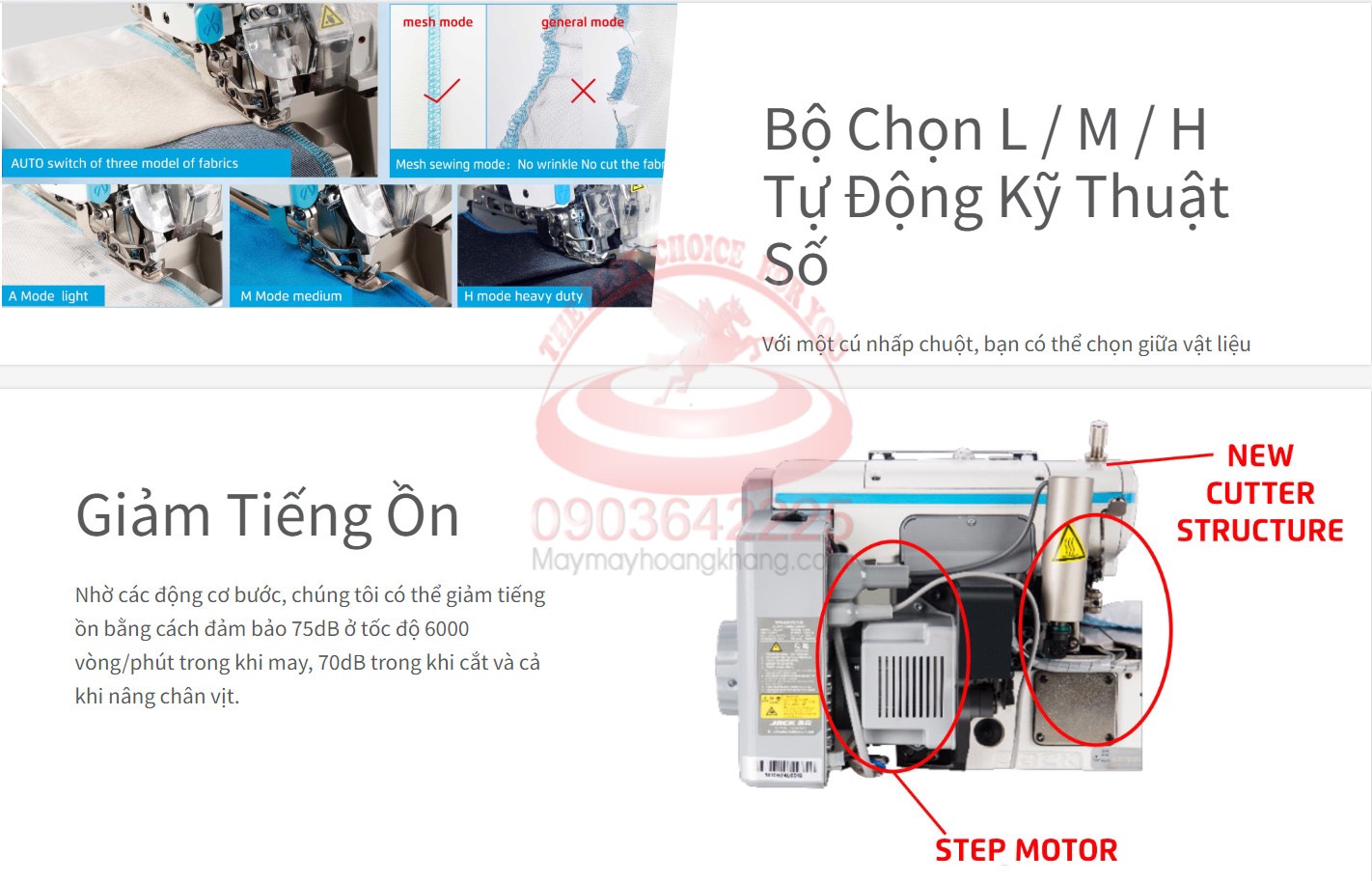 JACK C6-4/M03/333/KS Máy vắt sổ 4 chỉ điện tử full option, điều khiển bằng giọng nói tiếng Việt