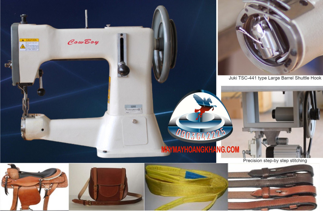 COWBOY CB3200  Máy may da nặng dành cho yên và dây nịt