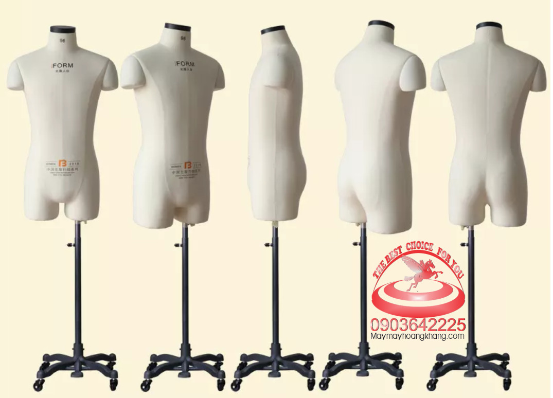 BEIFU CN-M21YQ Ma-nơ-canh nam nửa thân trên cho thợ may BEIFU FASHION Male half body mannequin torso for garment tailor (Male upper body with led)