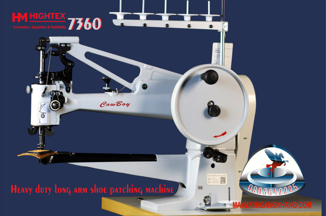 COWBOY 7360 Máy vá giày ống dài hạng nặng Heavy duty long arm shoe patching machine