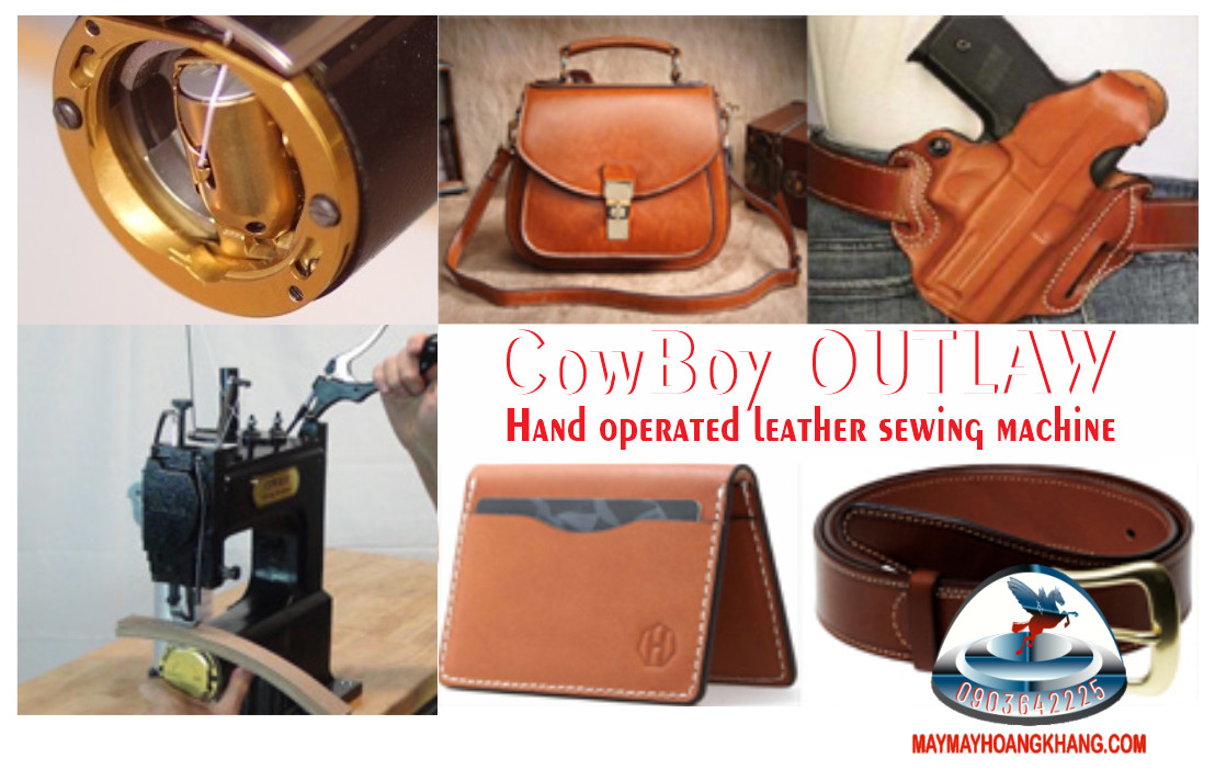CowBoy OUTLAW Máy may da cầm tay Hand operated leather sewing machine