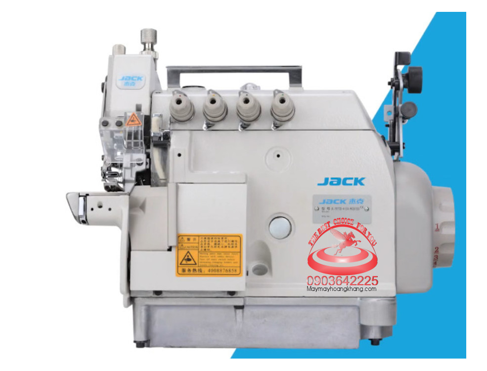 JACK JK-797TDI-4-514-M03/333  Máy vắt sổ bo tay 4 chỉ, chân vịt cào trên (Không có bộ căng)