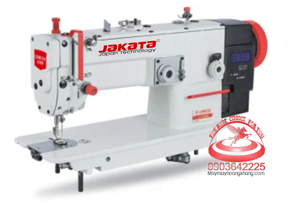 JAKATA JKT-1530D Máy may zig zag vật liệu dày, ổ lớn Heavy Duty Zigzag Sewing Machine with Large Hook 1530D with Direct Drive Motor