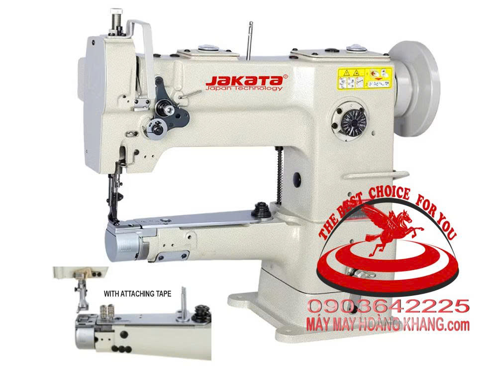 JAKATA JKT-246D Máy may ống ổ lớn (máy trụ ngang) motor liền trục Jakata