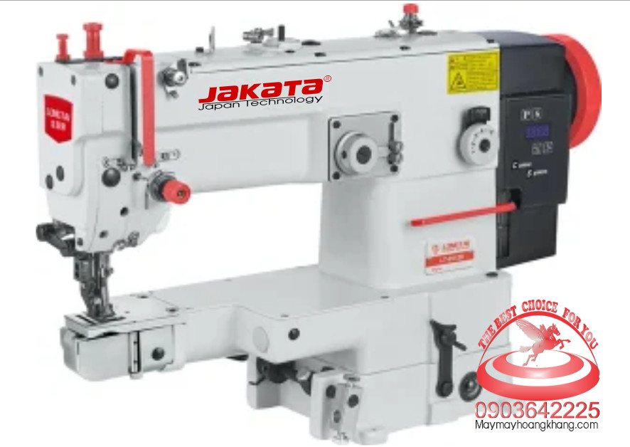 JAKATA JKT-2512 Máy may zig zag đế ống chân vịt bước motor liền trục Direct Drive Small Cylinder Bed Zigzag Sewing Machine Binding Shoes