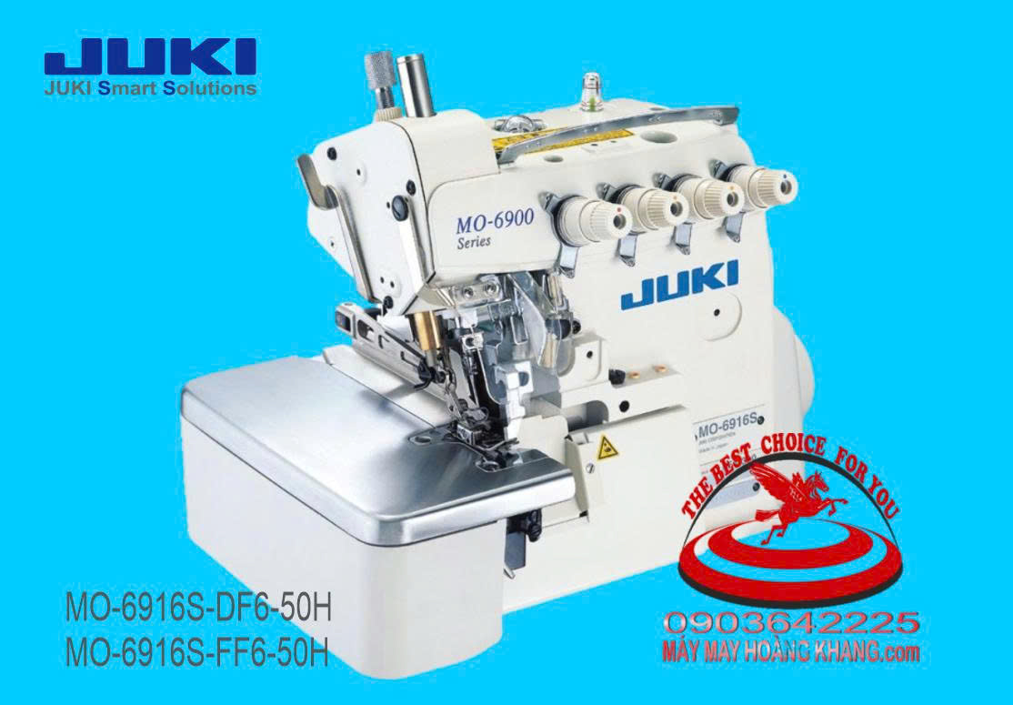 Máy vắt sổ 2 kim 5 chỉ Juki MO-6916S-DF6-50H Máy vắt sổ 2 kim 5 chỉ Juki MO-6916S-FF6-50H