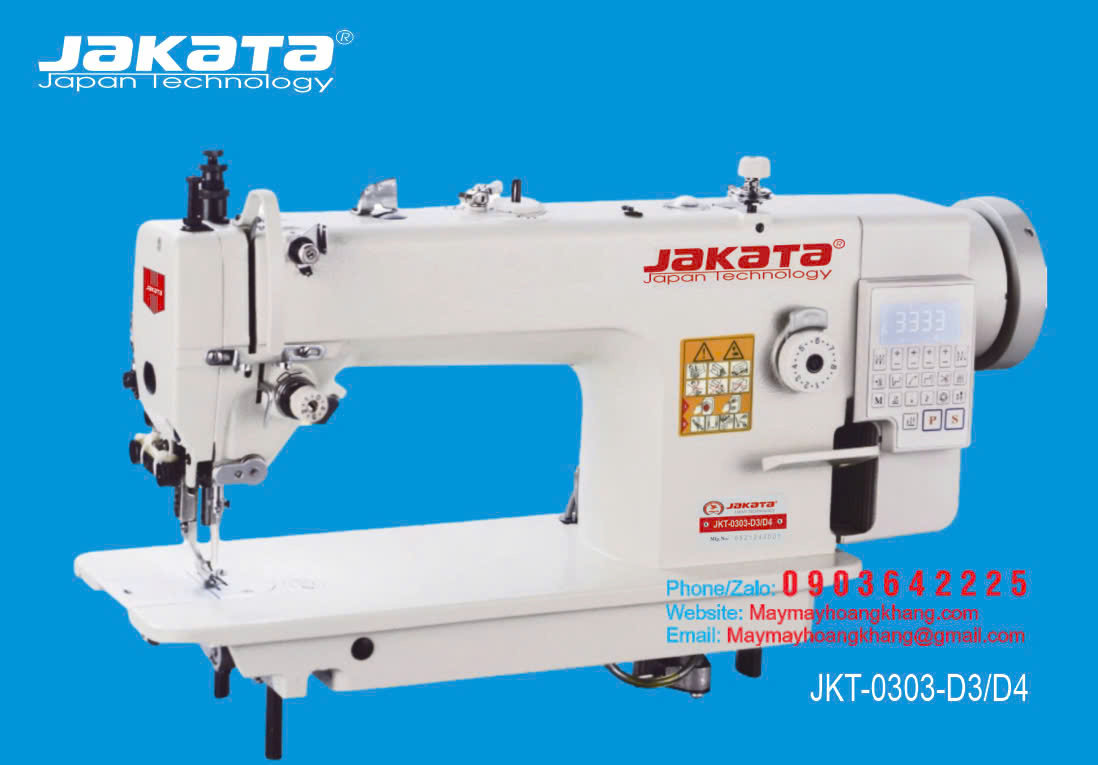 Máy 1 kim chân vịt bước điện tử chân vịt tự động JAKATA JKT-0303-D3/D4
