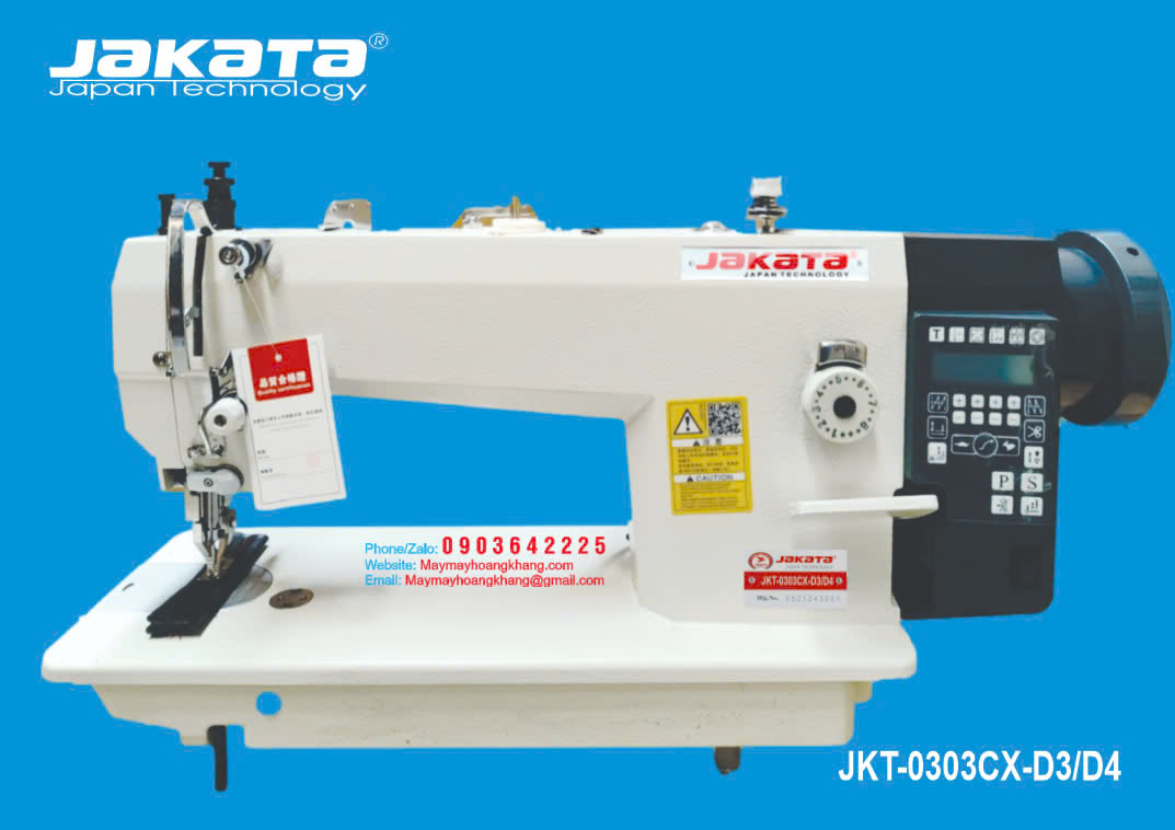 JAKATA JKT-0303CX-D4 Máy may 1 kim chân vịt bước may hàng dày