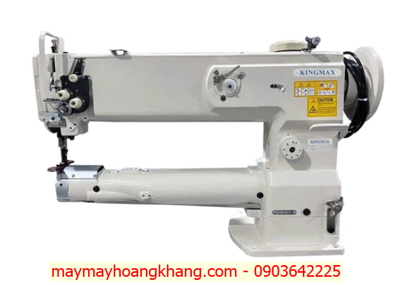Máy may trụ ngang 1 kim cánh tay dài (máy ống dài) cào bơi chân vịt bước KINGMAX GC1341L-18 (~460mm)