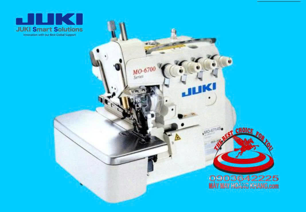 Máy vắt sổ 1 kim 3 chỉ Juki MO-6704S-OE4-40H