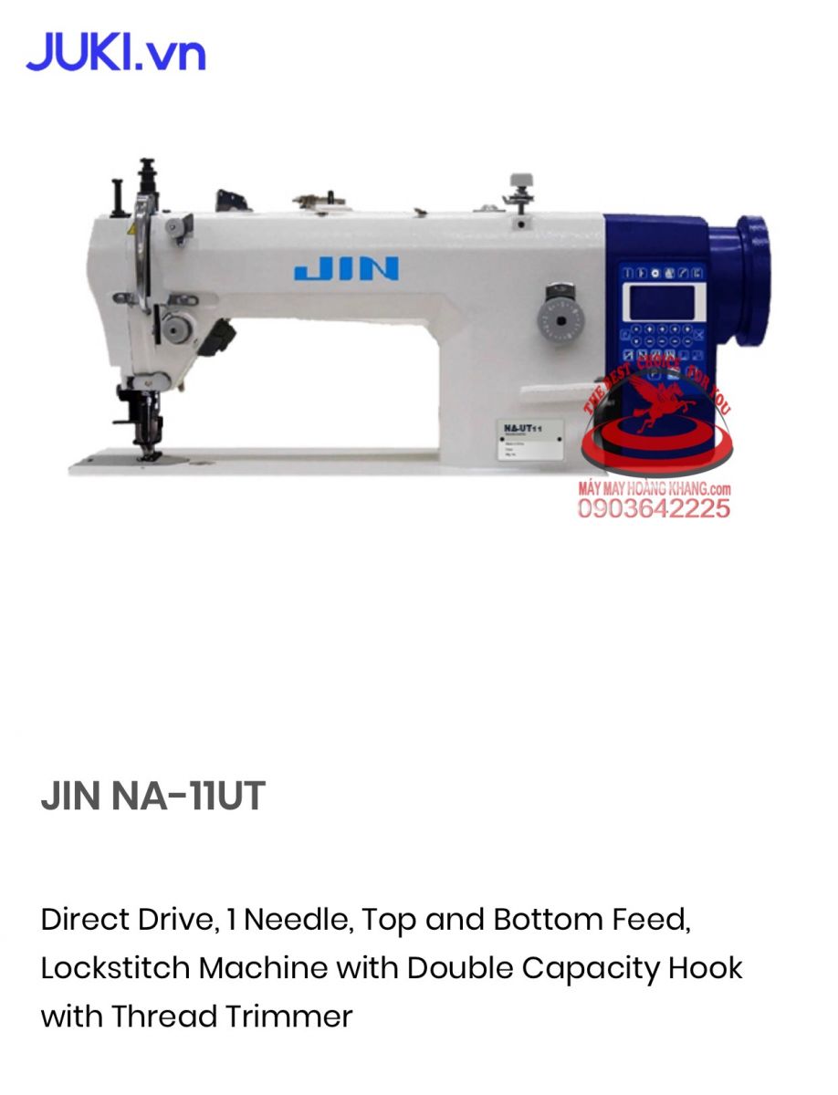 Máy may 1 kim bước điện tử JUKI JIN NA-11UT