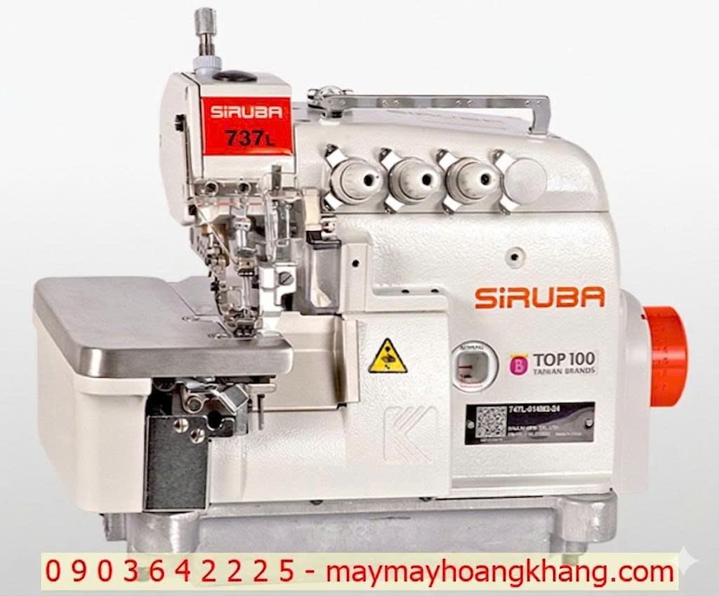 Máy vắt sổ 1 kim 3 chỉ cuốn biên (se biên) Siruba 737L-504M-2-15/DUK1-0