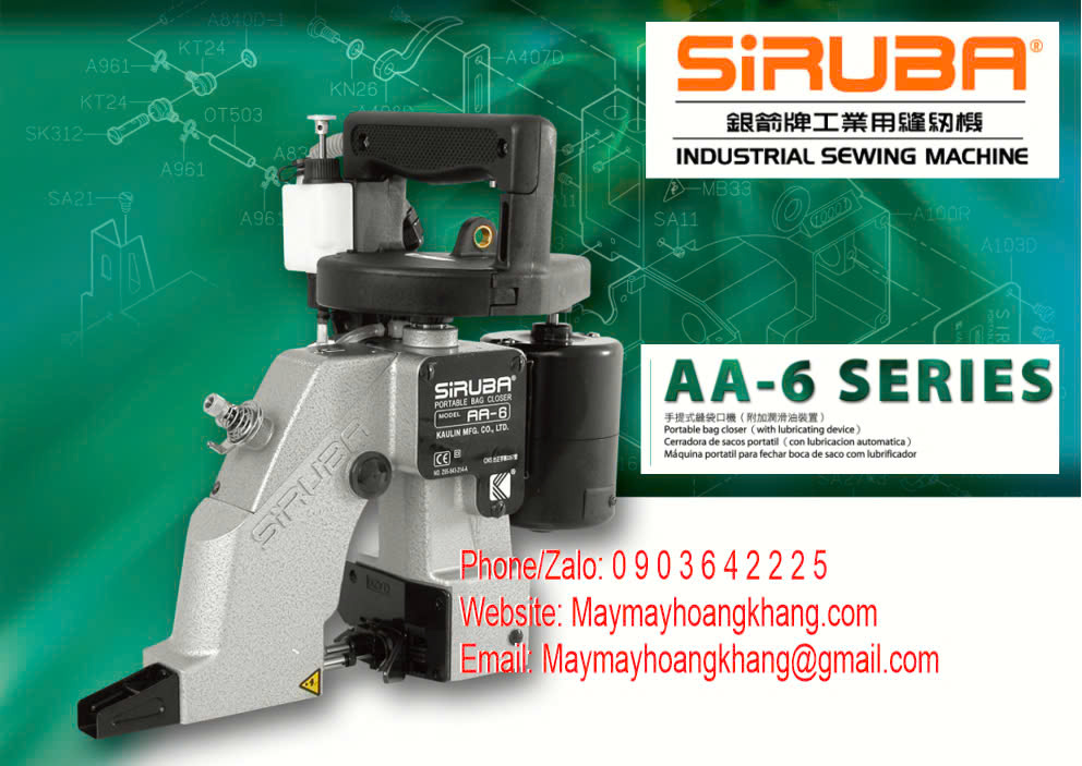 Máy may bao Siruba AA-6