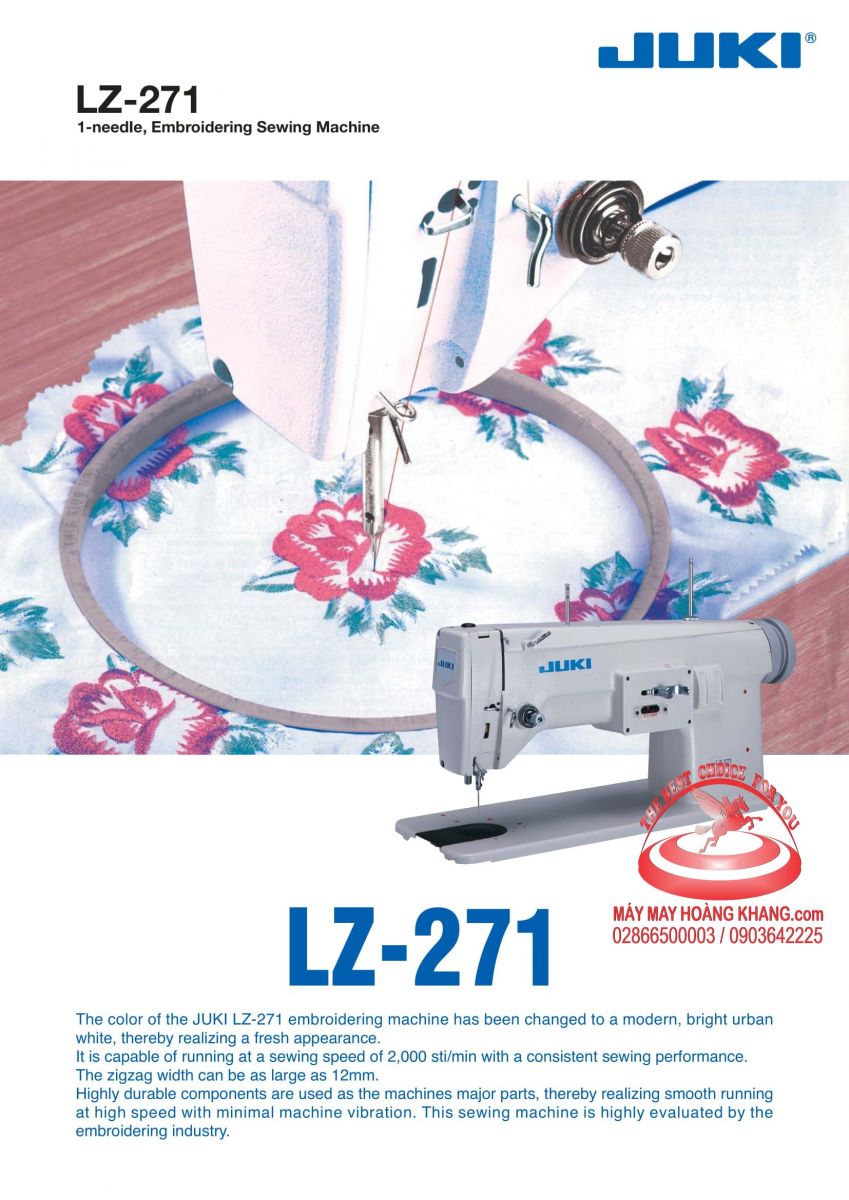 Máy Zig zag 12mm JUKI LZ-271