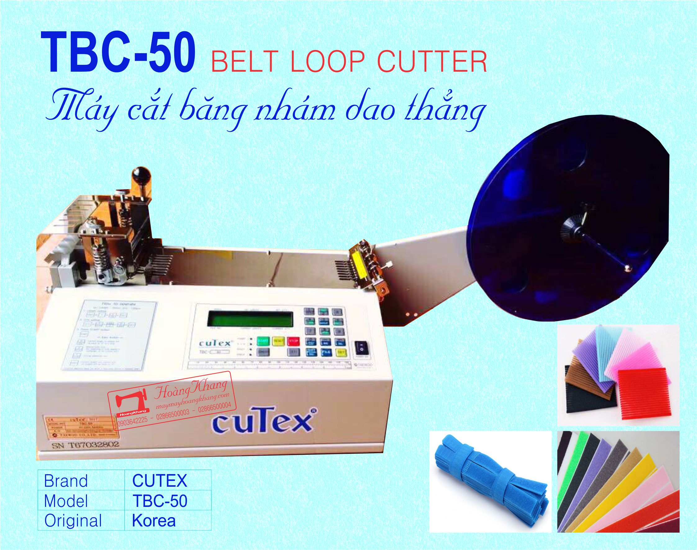Máy cắt băng nhám thẳng CUTEX TBC-50 | maymayhoangkhang.com