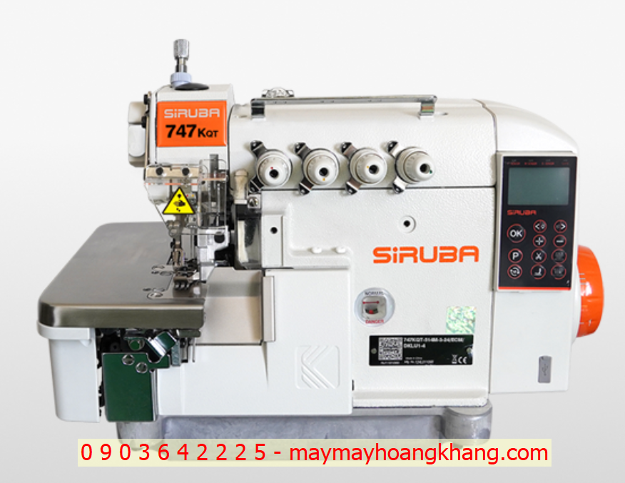 Máy vắt sổ 4 chỉ Siruba 747KQT | Hoàng Khang | 0903642225